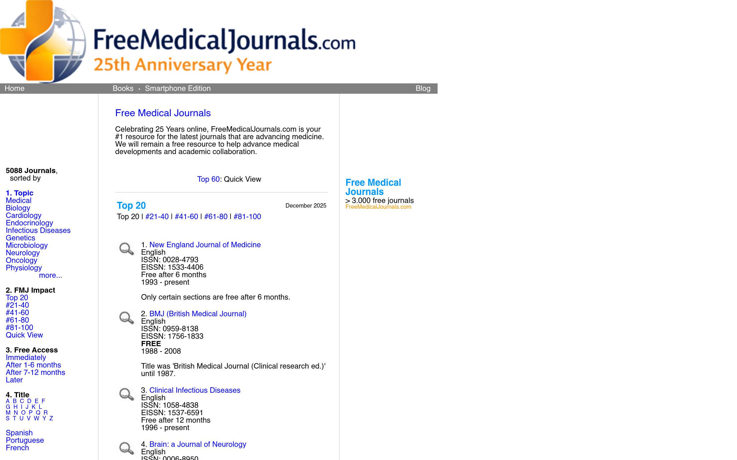 FreeMedicalJournals 预览
