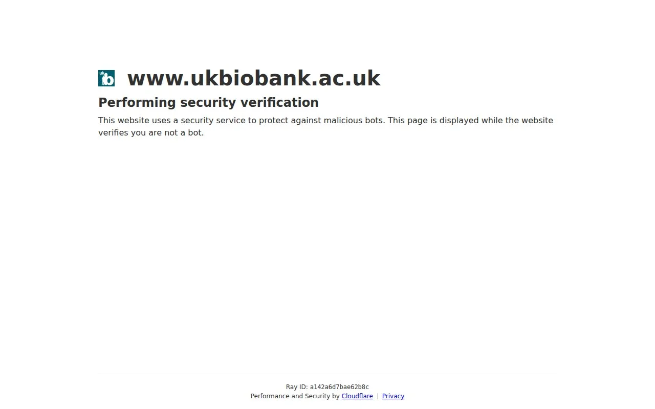 UK Biobank官网截图 - 公共数据库类医学工具使用界面