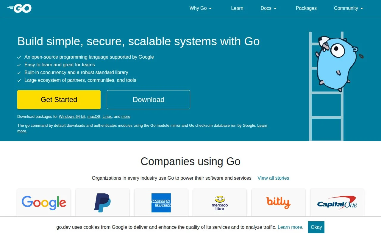 Go语言官网截图 - 数据统计类医学工具使用界面